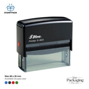 Shiny Printer S‑833 Self‑Inking Stamp – 85×25mm | Premium Rubber