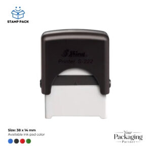 Shiny Printer S‑222 Self‑Inking Stamp – 38×14mm | Premium Rubber