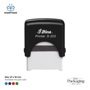 Shiny Printer S‑223 Self‑Inking Stamp – 47×18mm | Premium Rubber