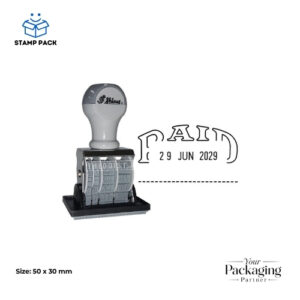Shiny Date Stamp – PAID Impression | Premium Rubber